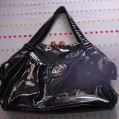 アニエスベー エナメルバッグ