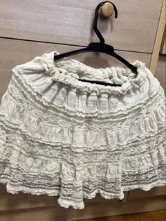 earth music & ecology アイボリー レース ミニスカート