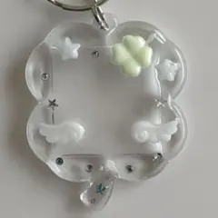 トレカケース デコ レジンキーホルダー ハンドメイド ウィッシュコア チャーム