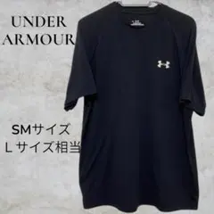 UNDER ARMOUR Tシャツ SM 黒 吸汗速乾 スポーツのサムネイル