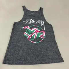 STUSSY ステューシー　プリント　タンクトップ　グレー　XS USAのサムネイル