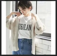 URBAN RESEARCH＊透かし柄ガウンカーディガン