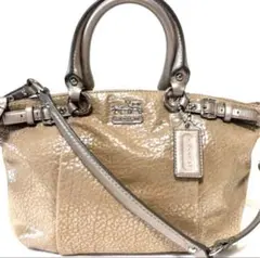 COACH コーチ マディソン オプアート サッチェル 2WAY チャームバック