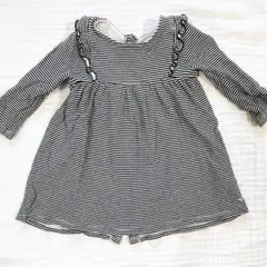プチバトー　PETIT BATEAU ミラレ　ワンピース　18m①