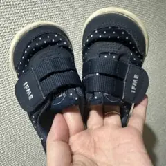 IFME ベビーシューズ ドット柄　12.0cm