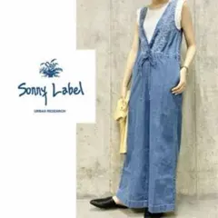 アーバンリサーチ サニーレーベル　クロス刺繍デニムサロペット　インド製
