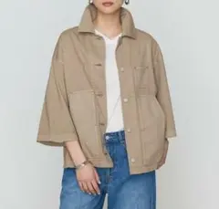 新品　コムサ80ozコットン逆目ツイル カバーオール