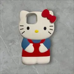 【新品未使用】ハローキティ iPhone15用シリコンケース