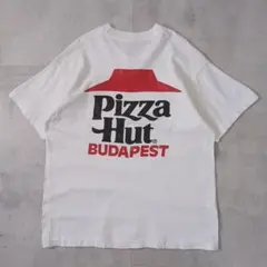 90s USA製　Pizza Hut ピザハット　Tシャツ　企業　広告　シングル