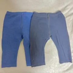 ユニクロ キッズ 7分丈レギンス110 2色セット