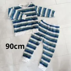 匿名配送❣️デビロック　ストライプフリースパジャマセット 90cm