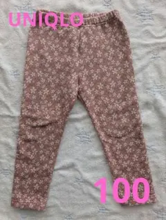 UNIQLO　花柄　パンツ 100cm ピンク　フリース