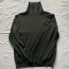 ÉDIFICE エディフィス ダークグリーン タートルネック L