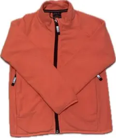 adidas オレンジ フリースジャケット110