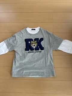 BACK NUMBER 長袖カットソー Mサイズ グレー