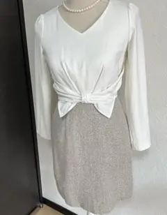 PROPORTION 長袖カルゼシャンブレーワンピース