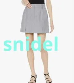 SNIDEL ローウエストミニスカショーパン グレーSWFP222102