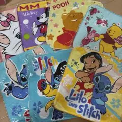 キャラクタータオルセット ミッキー プーさん　他　　7枚