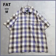 美品✨ FAT エフエーティー シャツ プルオーバー ブロックチェック M 半袖のサムネイル