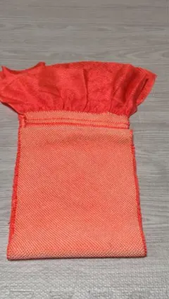 帯揚げ　絞り　オレンジ