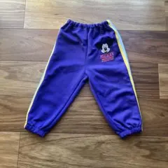 【100cm】チマジロさん ミッキー 紫 パンツ スウェット