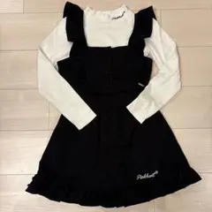 Pinkhunt フリルビスチェとスカート、ロンTセット S