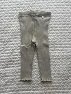 petit main リブ編みレギンス 80サイズ ミントグリーン