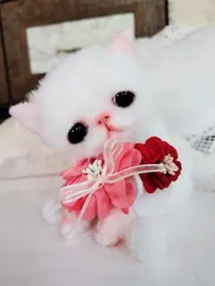 ちゅるんオメメの子猫ちゃん♡うるうる♡アートドール♡ぬいぐるみ♡