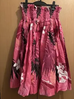 フラダンス用ピンクフラワースカート