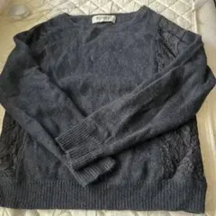 ROPE 黒 長袖ニット