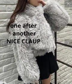 oneafter anotherNICE CLAUP ファーボレロ マフラー付