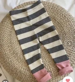 Bambinボンバン　切り替えボーダーレギンス　サイズ90 新品