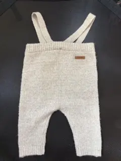 【新品未使用】petit main サスペンダーパンツ　ベージュ　80cm