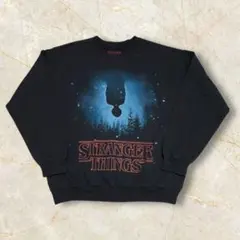 ラ*ネ様 ストレンジャーシングス スウェットトレーナー ドラマ US ブラック