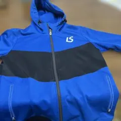 ルースイソンブラLS フード付きジャージ 青/黒 FUTEBOLISTA 150