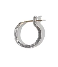 VIVIFY シルバー フープピアス ポストK18