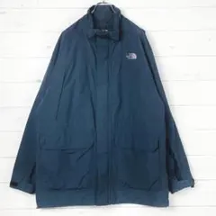 ノースフェイス　ジャケット　ロゴ刺繡　ゴアテックス　紺　105XL　288