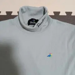 Paradiso タートルネック長袖リブTシャツ ライトグレー