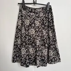 LAURA ASHLEY フラワープリント フレアスカート サイズ11