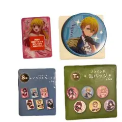 推しの子 くじラック クリアカード 缶バッジ ルビー アクア 2点セット