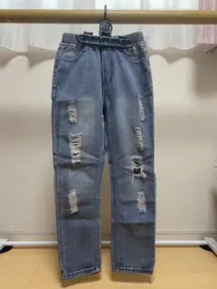 キッズ ダメージデニム