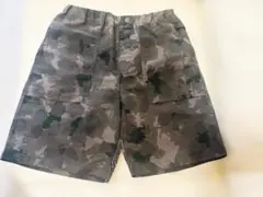 【美品】UNIQLO 迷彩 ハーフパンツ 140 カモフラ キッズ 夏