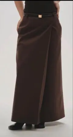 新品タグ付TODAYFUL Twill Wrap Skirt ラップスカート