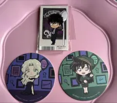 名探偵コナンカフェ　黒の組織　珪藻土コースター 名探偵コナン - 工藤新一名探偵コナンカフェ2025〜執事喫茶