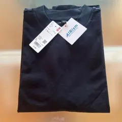 UNIQLO エアリズムコットンT ブラック L