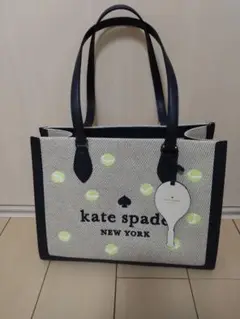 未使用保管品 ★美品4F175 ケイトスペード トートバッグ キャンバス テニス
