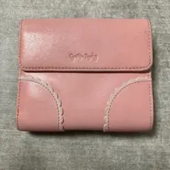 Cynthia Rowley(シンシアローリー)ピンクレザー三つ折り財布のサムネイル