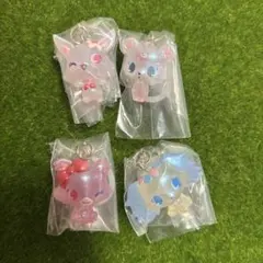「4種セット」ジュエルペット めじるしアクセサリー キラキラオーロラver.