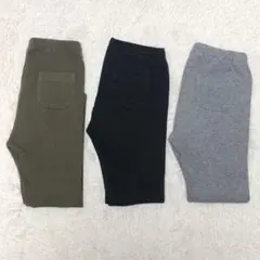 ユニクロ リブ レギンス 3枚セット100cm