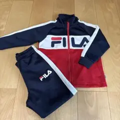 美品　FILA ジャージセット 110cm 赤 ネイビー
